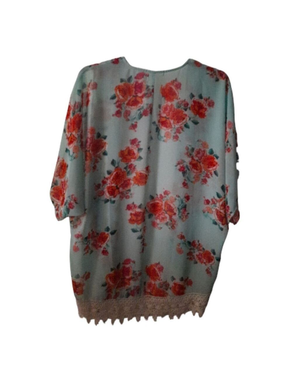 Love Fire Open Front Cardigan Large - Picture 3 of 5